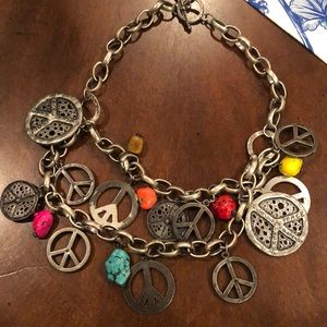 Peace and love necklace ...